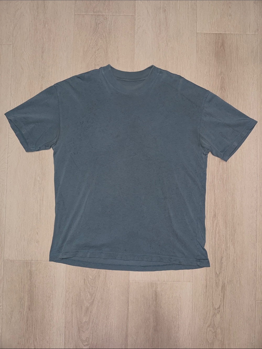 AllSaints Men's Slate Blue Crewneck T-Shirt